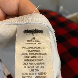 A two piece swim suit